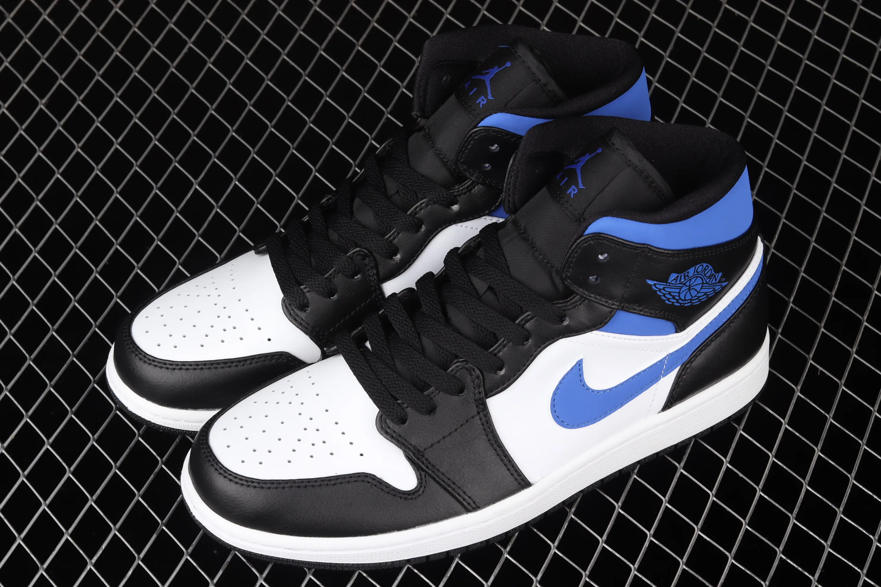 All categories Air Jordan Jordan series basketball shoes Air Jordan 1 Mid G version pure original Air Jordan 1 Mid AJ1 Joe 1 Royal Blue China basketball shoes 554724-140
